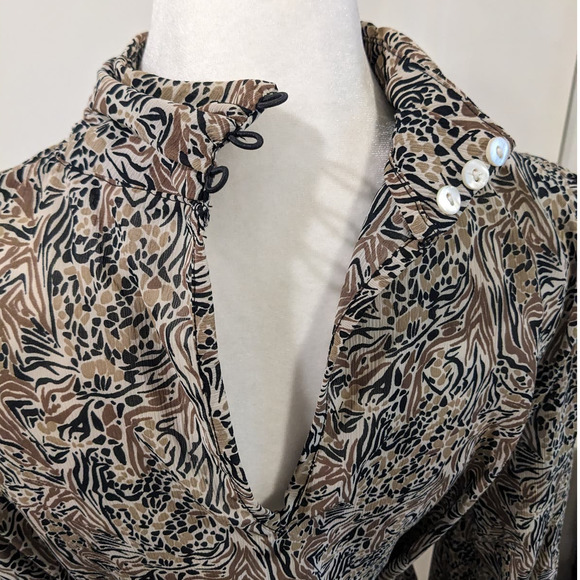 AWARE by Vero Moda Josephine Printed Mock Neck Dress Small - Picture 8 of 12